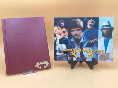Alabama Band Signed 1985 Calendar & Book
