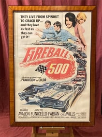 Original 27x41" 1966 Fireball 500 Movie Poster