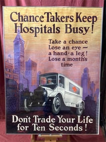 Framed 36x48" Chicago Public Safety Poster