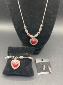 Brighton Necklace Earrings & Bracelet Set
