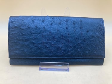 Genuine Ostrich Leather Checkbook