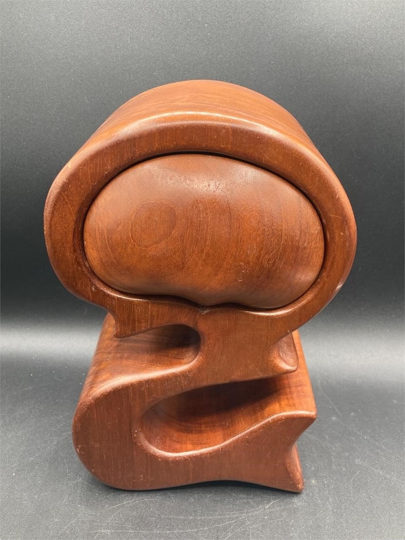 Fred & Marilyn Buss MCM Walnut Trinket Box (1 of 10)