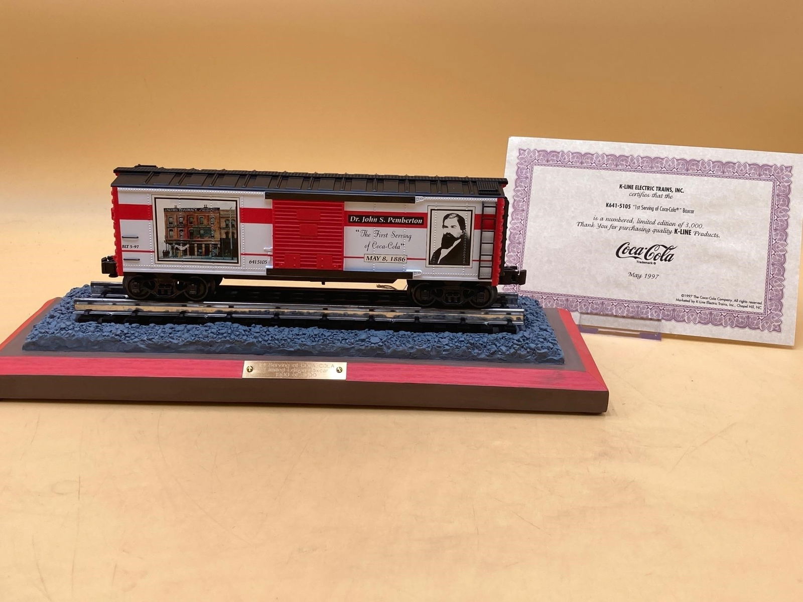 K-Line Trains Limited Edition Coca-Cola Boxcar (1 of 9)