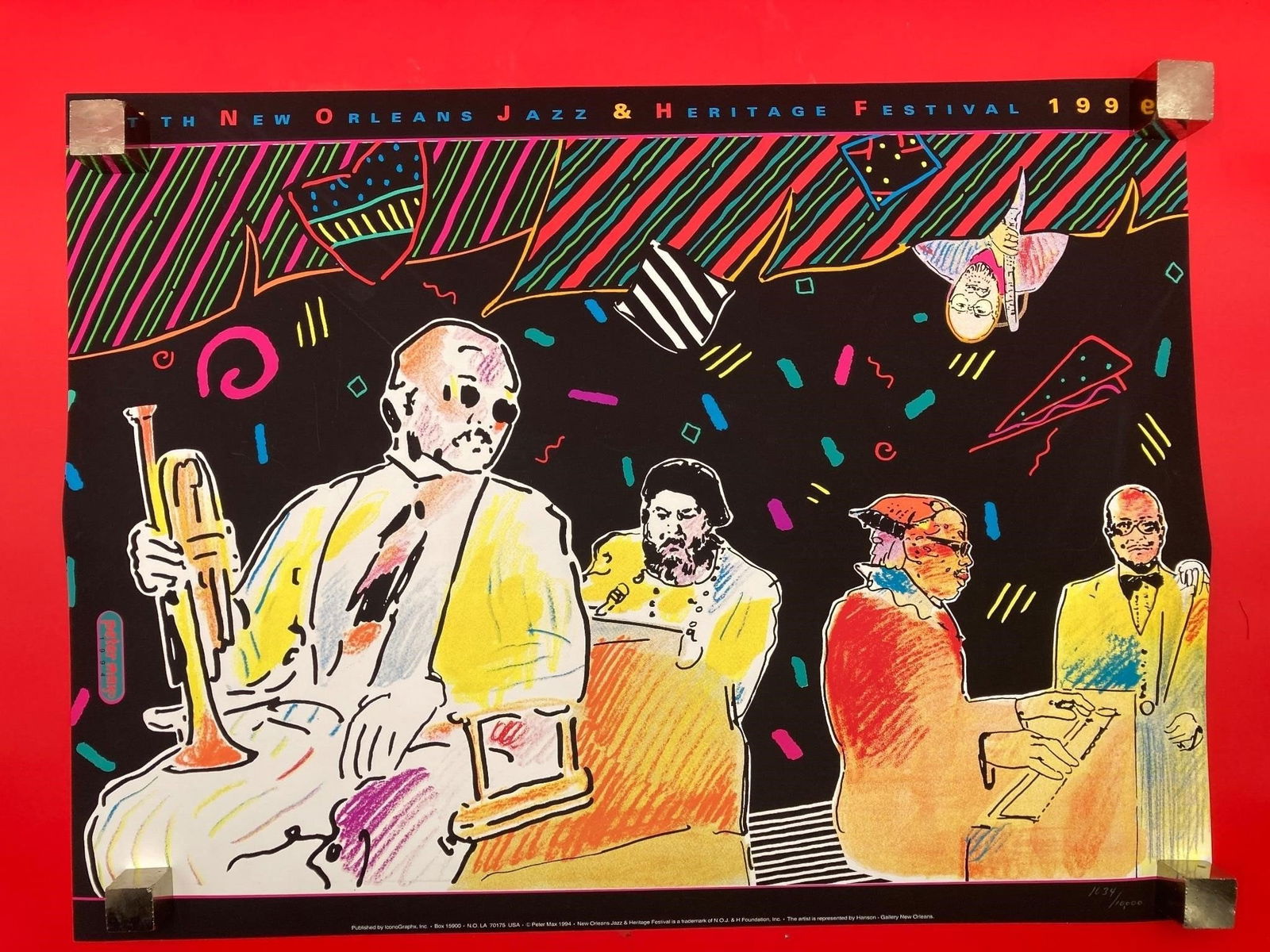 Peter Max 1994 New Orleans Jazz Festival Poster (1 of 8)