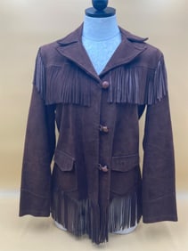 Vintage Trego Suede Fringed Women's Jacket