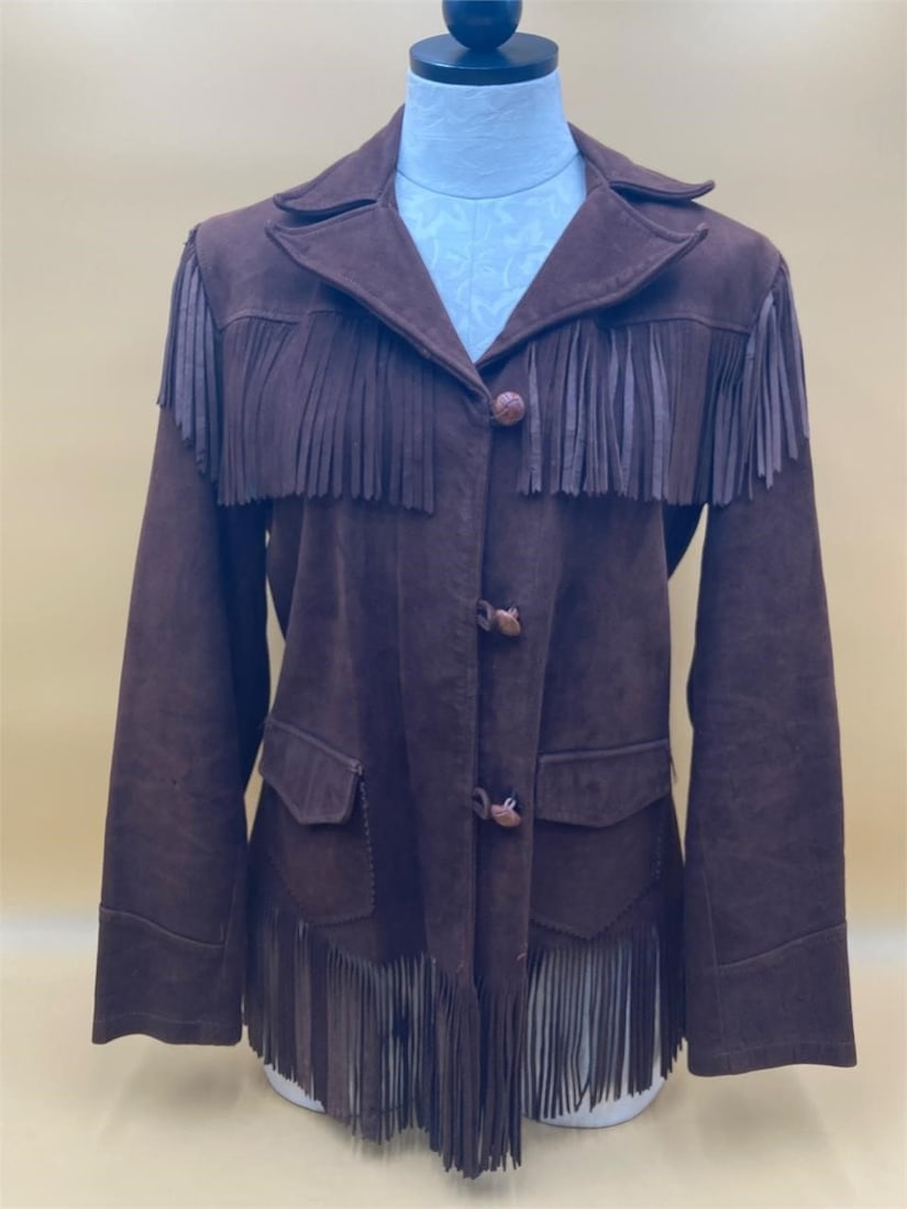 Vintage Trego Suede Fringed Women's Jacket (1 of 9)