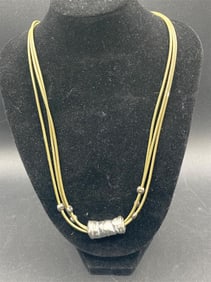 Silpada Oxidized Sterling Silver Rope Necklace