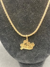 #1 Lady Gold Tone Necklace