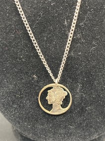 1943 Mercury Dime Necklace
