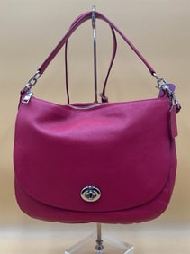 Coach Turnlock Leather Hobo Purse