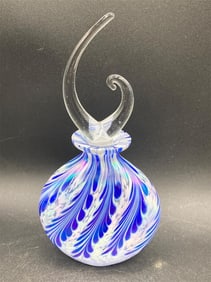 Royal Limited Crystal Blue Luster Perfume Bottle