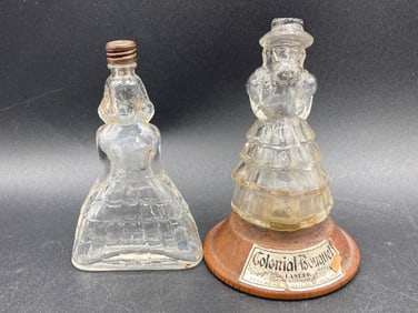 Vintage Southern Belle Glass Perfume Bottles