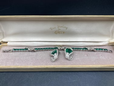 Otis Sterling Silver Tennis Bracelet & Earrings