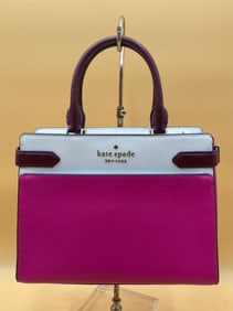 Kate Spade Staci Colorblock Pink Leather Satchel