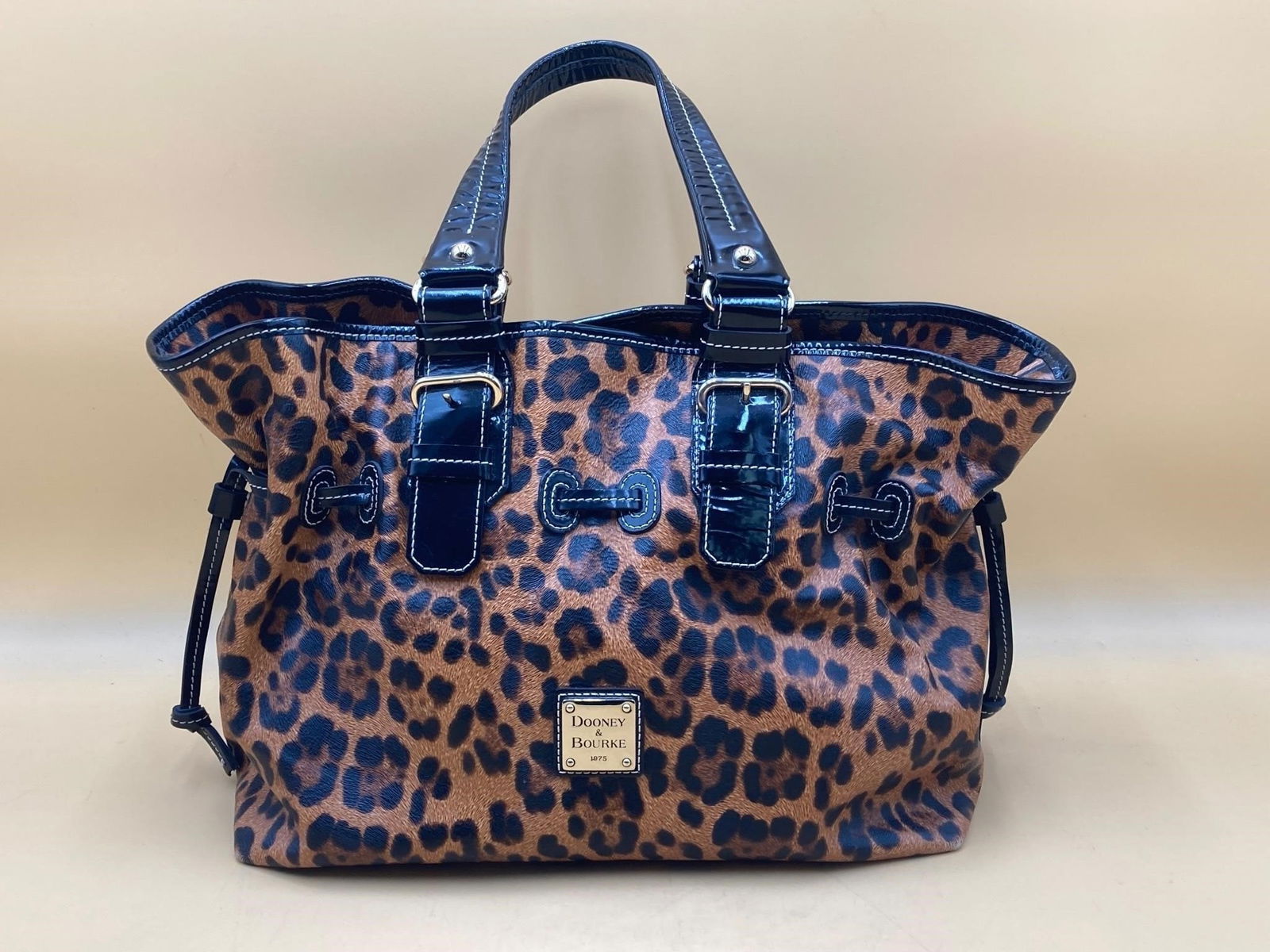 Leopard dooney and bourke bag hotsell