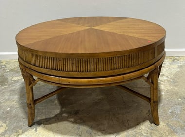 42" Tommy Bahama Style Wood Coffee Table