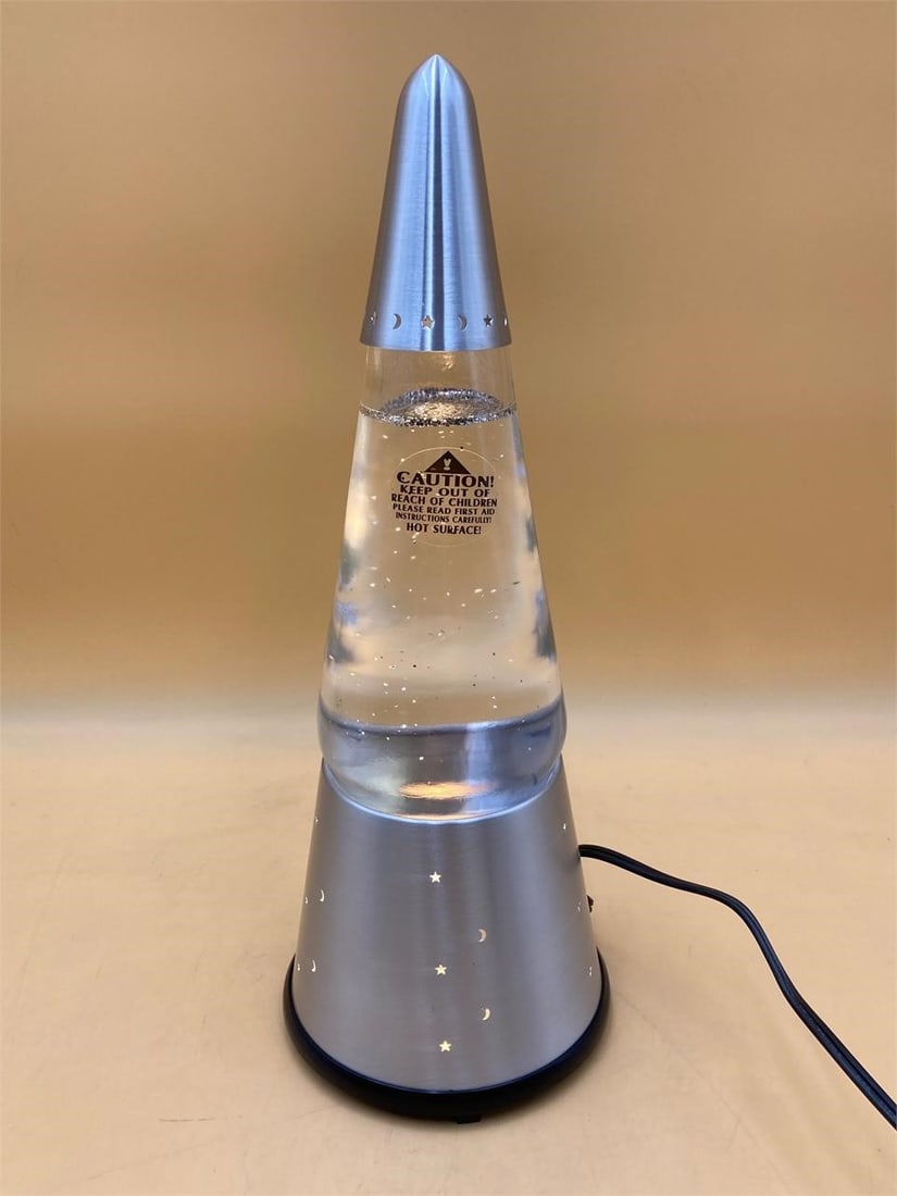 16" Original Lava Lamp Clear & Silver Glitter Lamp (1 of 7)