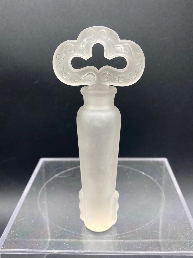 Vintage Chamart Frosted Glass Perfume Bottle (1 of 5)