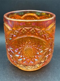 Carnival Glass Marigold Hobstar Spooner