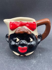 Vintage Black Americana Ceramic Creamer