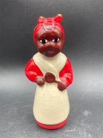 Vintage Black Americana Ceramic Pie Vent