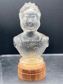 Vintage Queen Elizabeth Figural Perfume Bottle