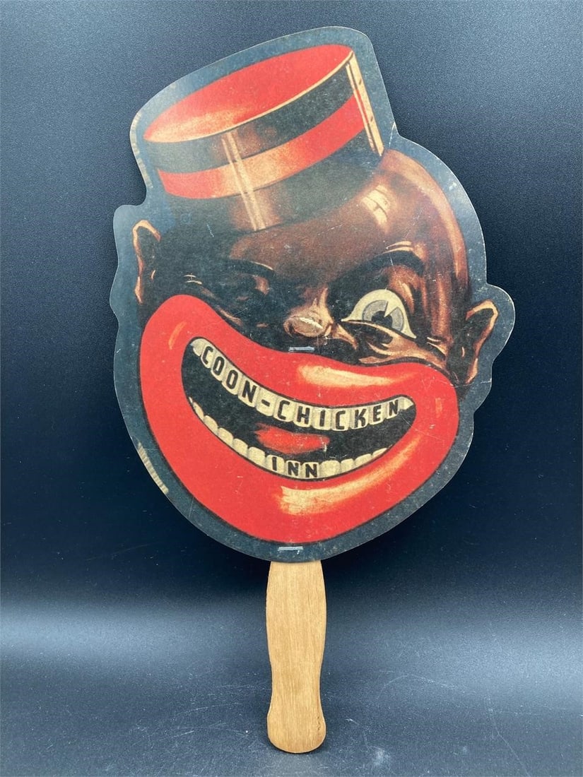 Vintage Black Americana Restaurant Fan (1 of 5)