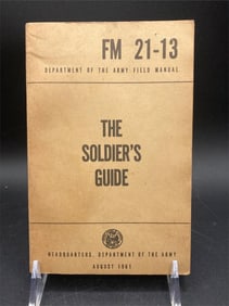 1961 United States Army Soldier's Guide FM 21-13