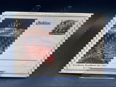 1933 German Deutschland Uber Alles! Postcard