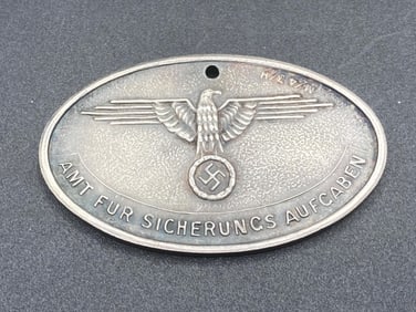 German WWII Waffen SS Danzig Ausweis Tag