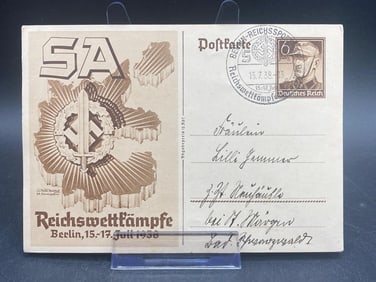 WWII German Reichswettkampf Postcard