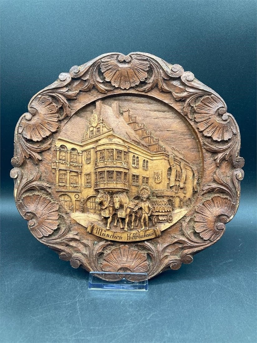 Hand Carved German Munich Wall Art (1 of 11)