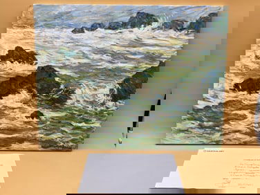 Original 20x26" Patrick Marie La Tempete Painting