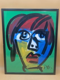 23x29" Peter Robert Keil Expressionist Painting