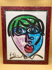 21x28" Robert Keil Expressionist Painting