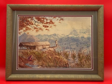 Louis Comfort Tiffany Original 10x14" Painting