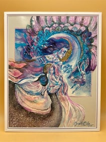 16x20" Meredith Miller Impasto Collage Art