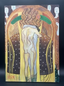 Gustav Klimt "The Kiss of The Whole World" Oil on Canvas, 1902