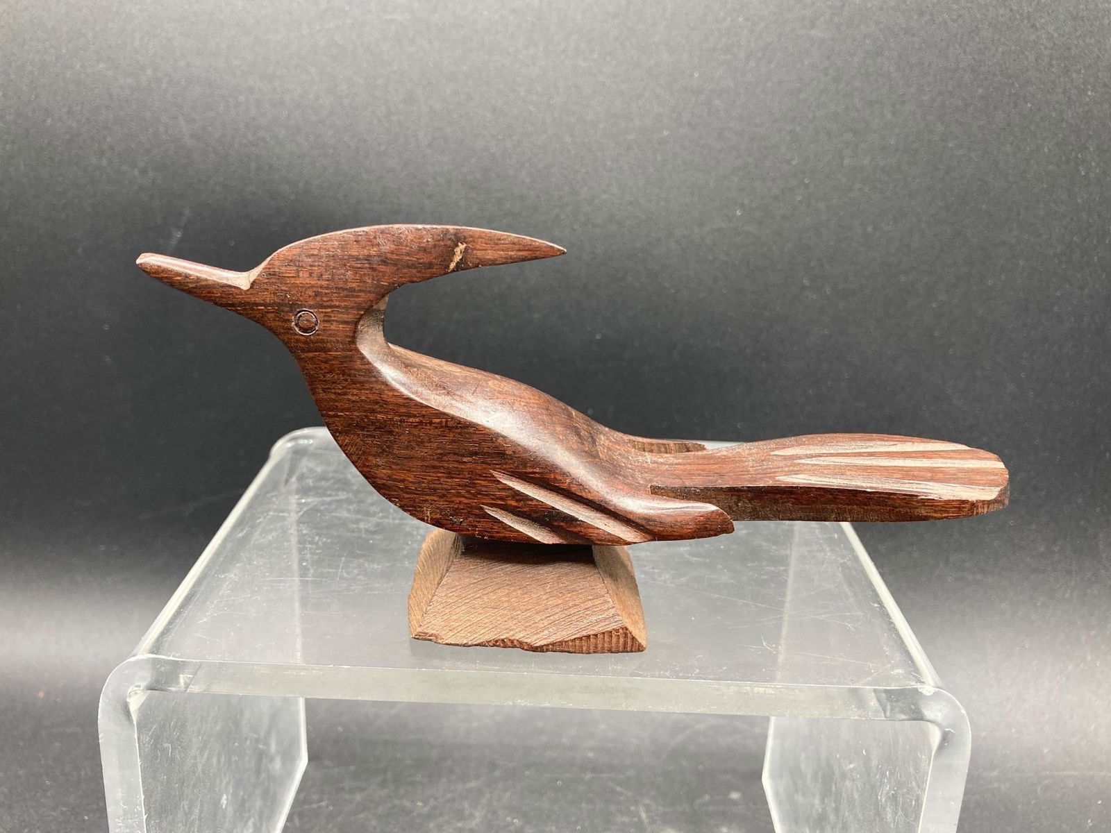 Vintage Native Mexican Ironwood Roadrunner Figure (1 of 8)