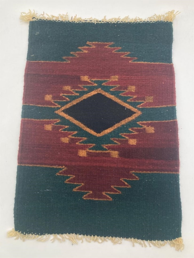 14x20" Mexican Zapotec Accent Rug (1 of 4)