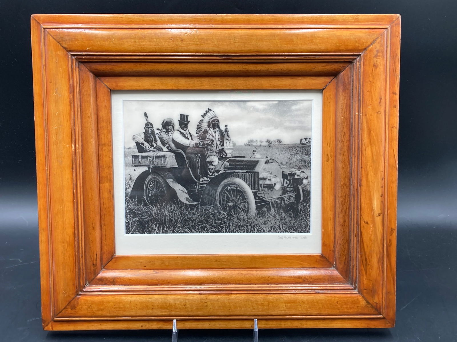 Framed 6"x9" Apaches & Geronimo Driving Car Photo (1 of 7)
