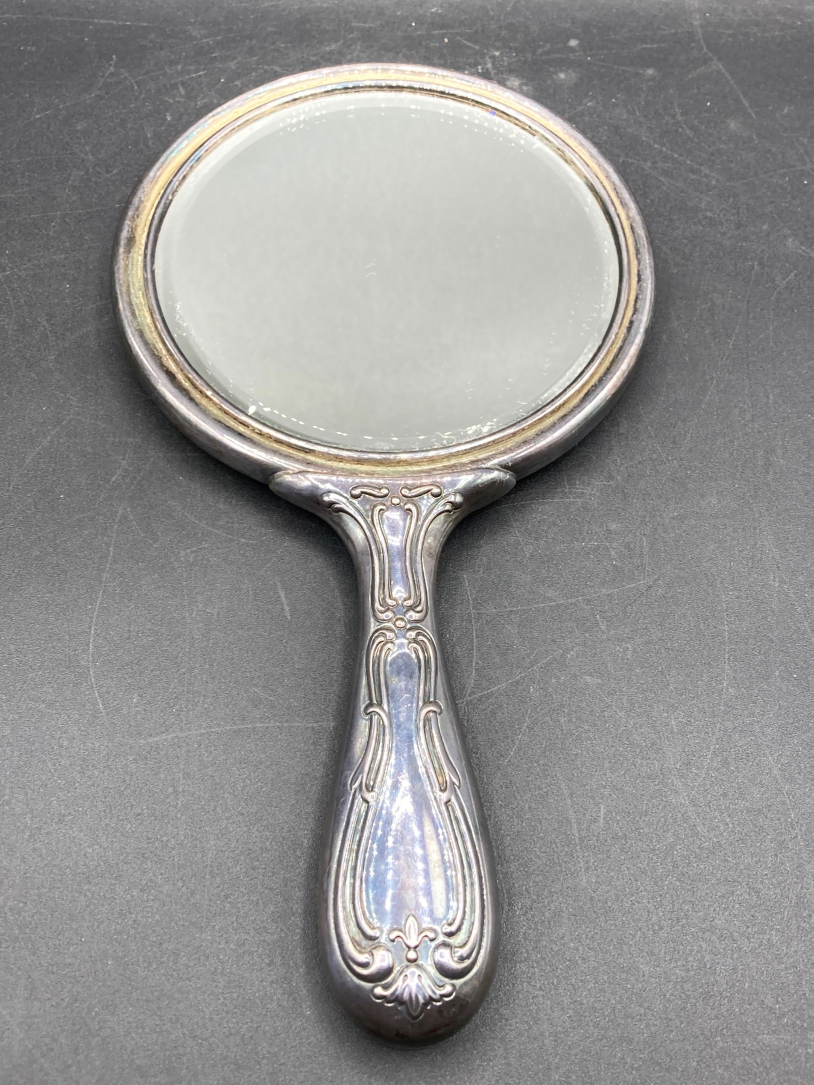 Antique Gorham Silver Plated Chantilly Hand Mirror (1 of 7)