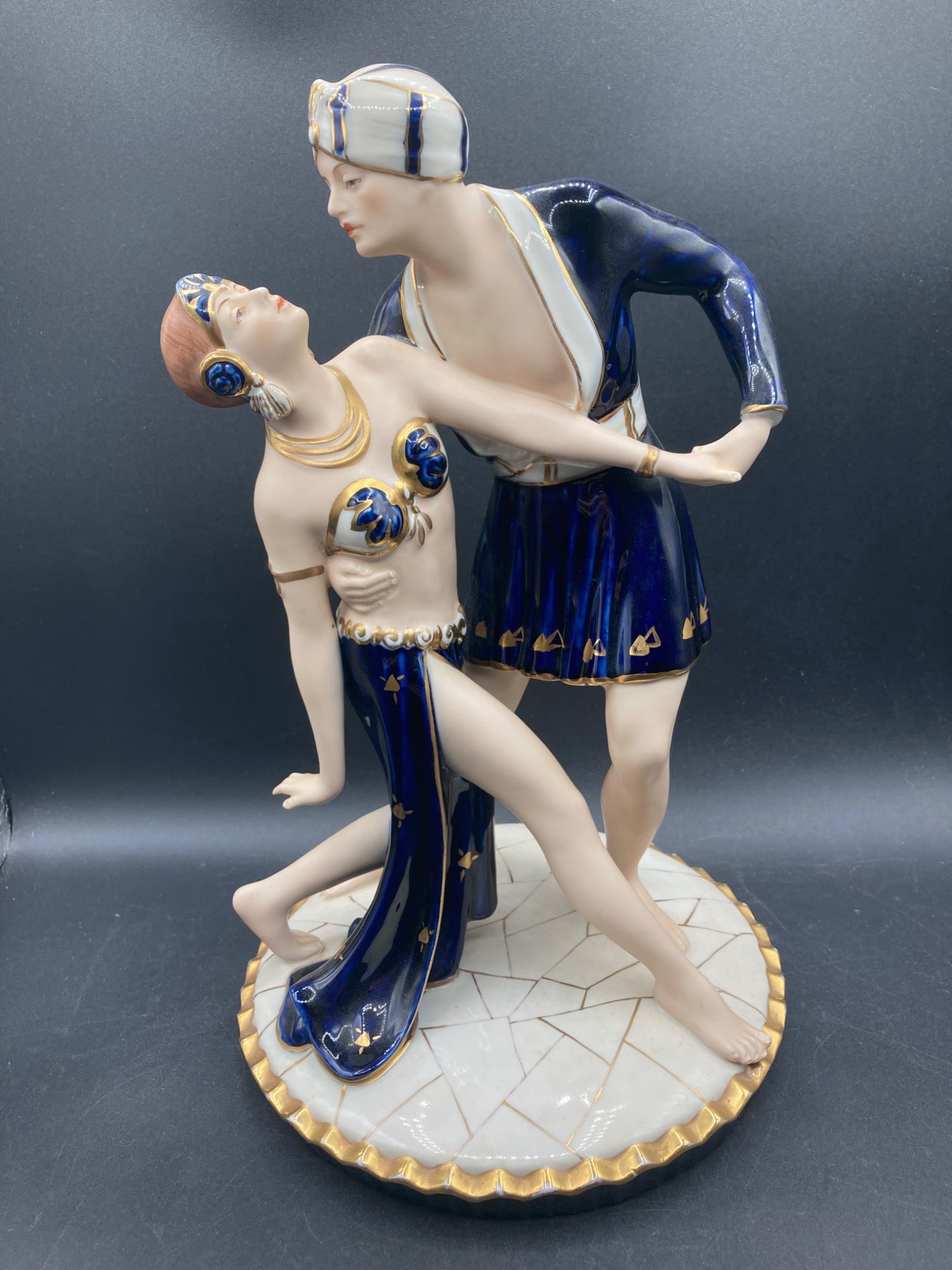 Royal Dux Art Deco Orientalist Dancers (1 of 9)