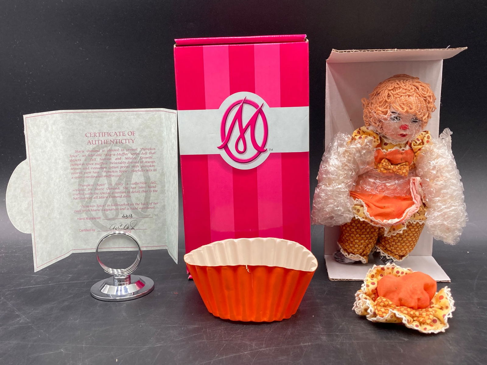 Marie Osmond Rag-a-Muffin Pumpkin Spice Doll with Accessories (1 of 8)