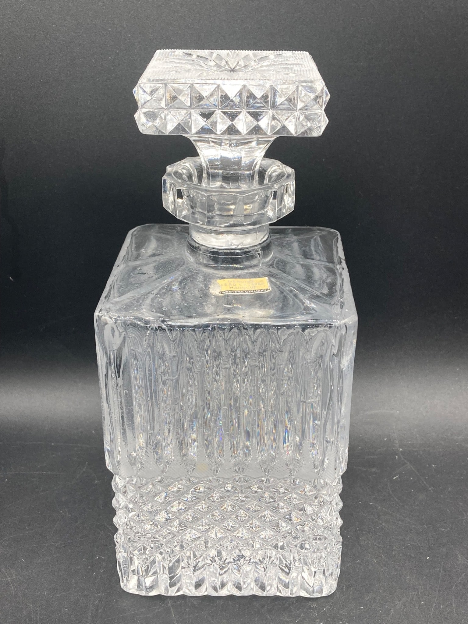 Vintage West German Lead Crystal Glass Decanter (1 of 8)