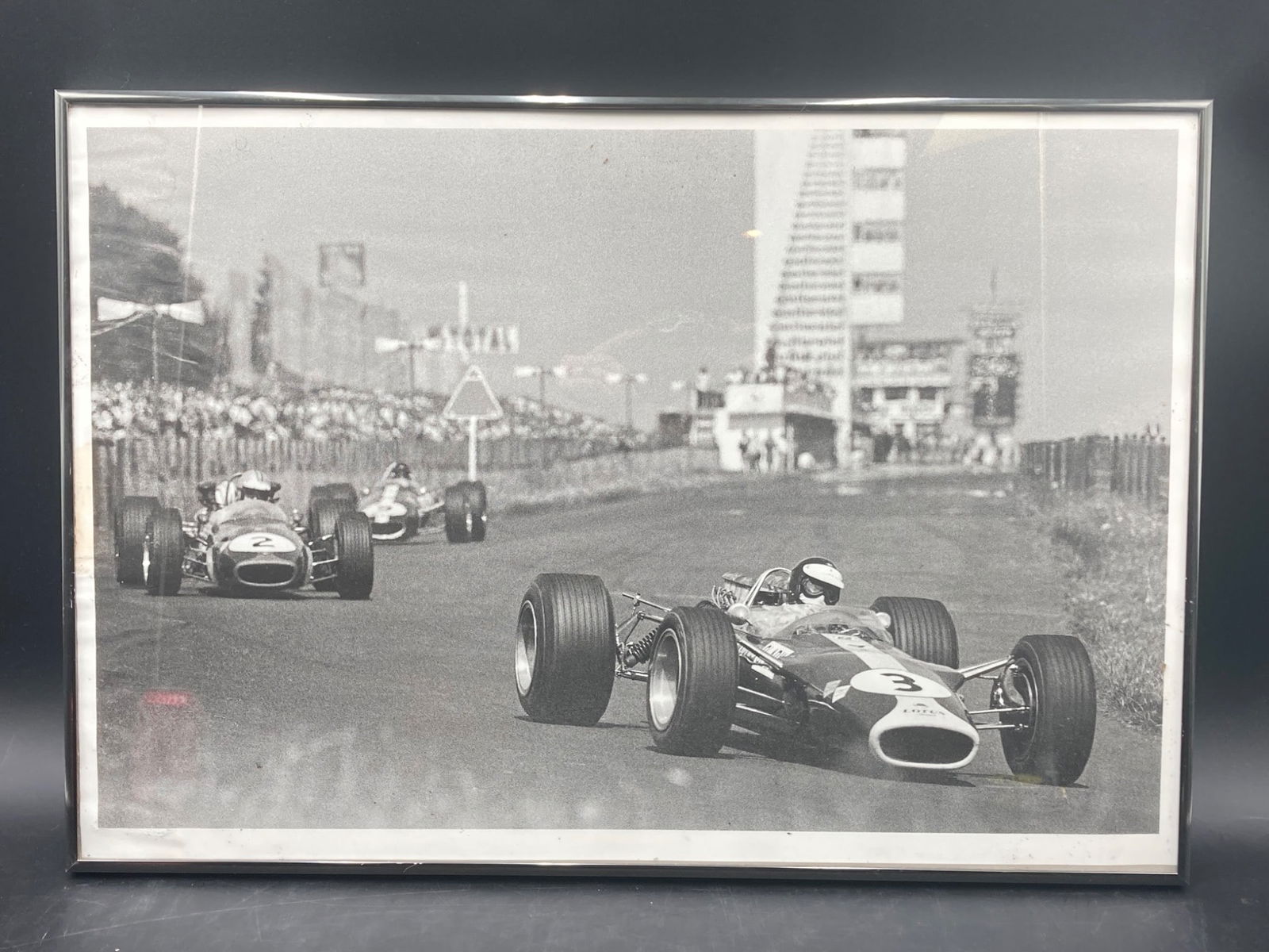 Framed 16"x24 Vintage Indianapolis 500 Racing Photo (1 of 8)