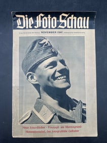 November 1941 WWII German Die Foto-Schau Magazine with Photography Content