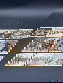 Set of German Wehrmacht Cigarette Cards, Mokri Superb Series