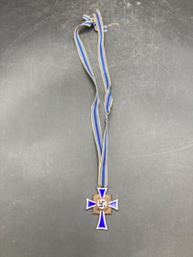 WWII German Mothers Bronze Cross Original Ribbon Dated 1938