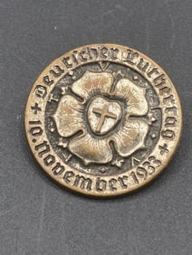 1933 German Luther Day Tinnie Pin By Alfred Stubbe